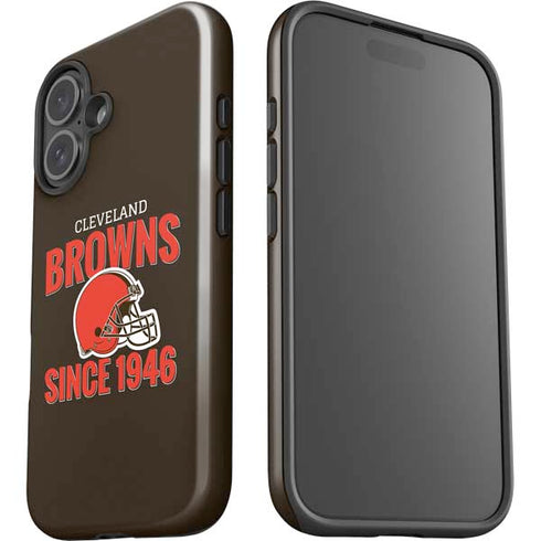 NFL Cleveland Browns Helmet iPhone 16 Plus Impact Case